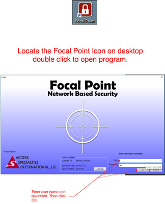 Locate The Focal Point Icon on Desktop - Double Click to Open Program
